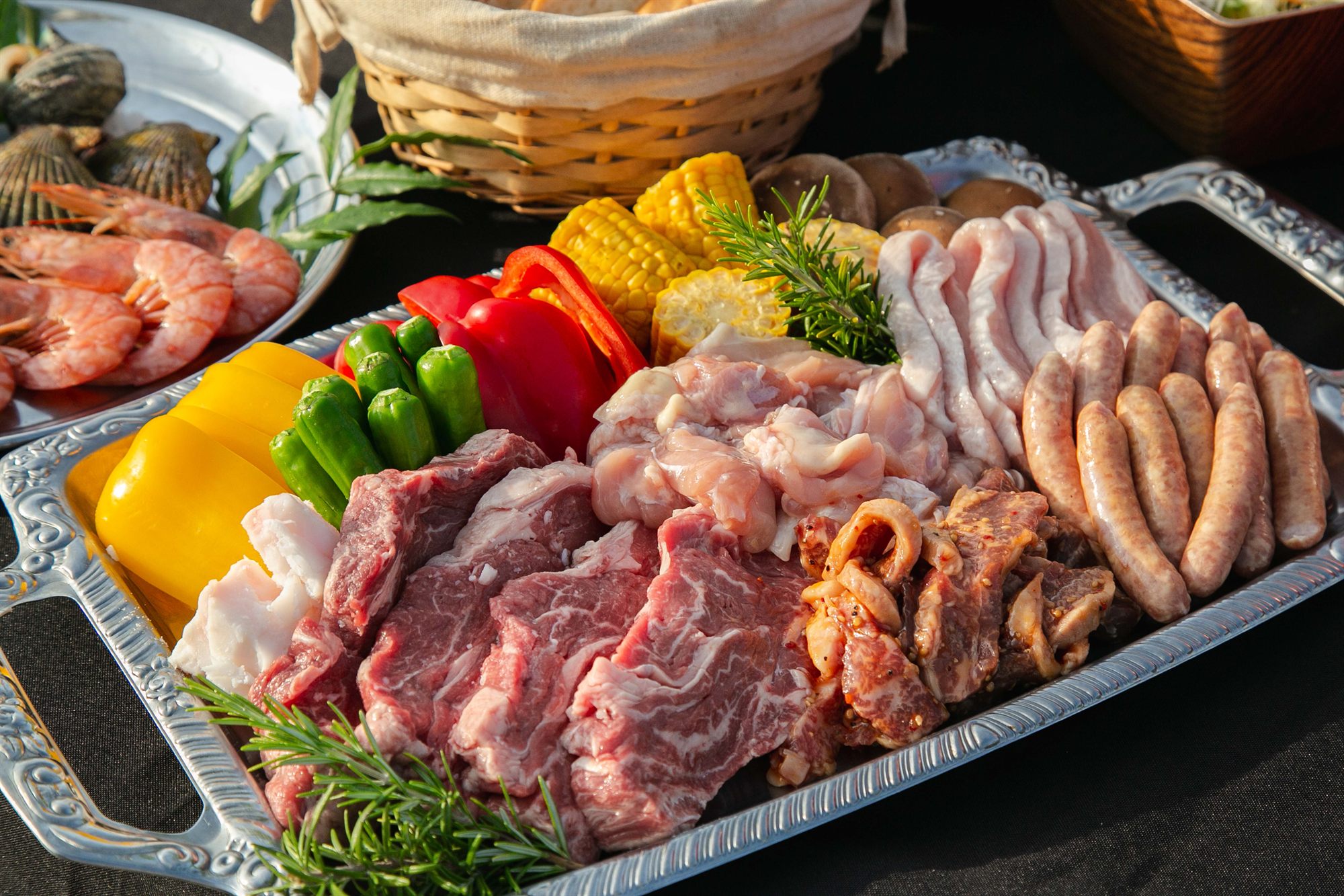 海鮮BBQの食材